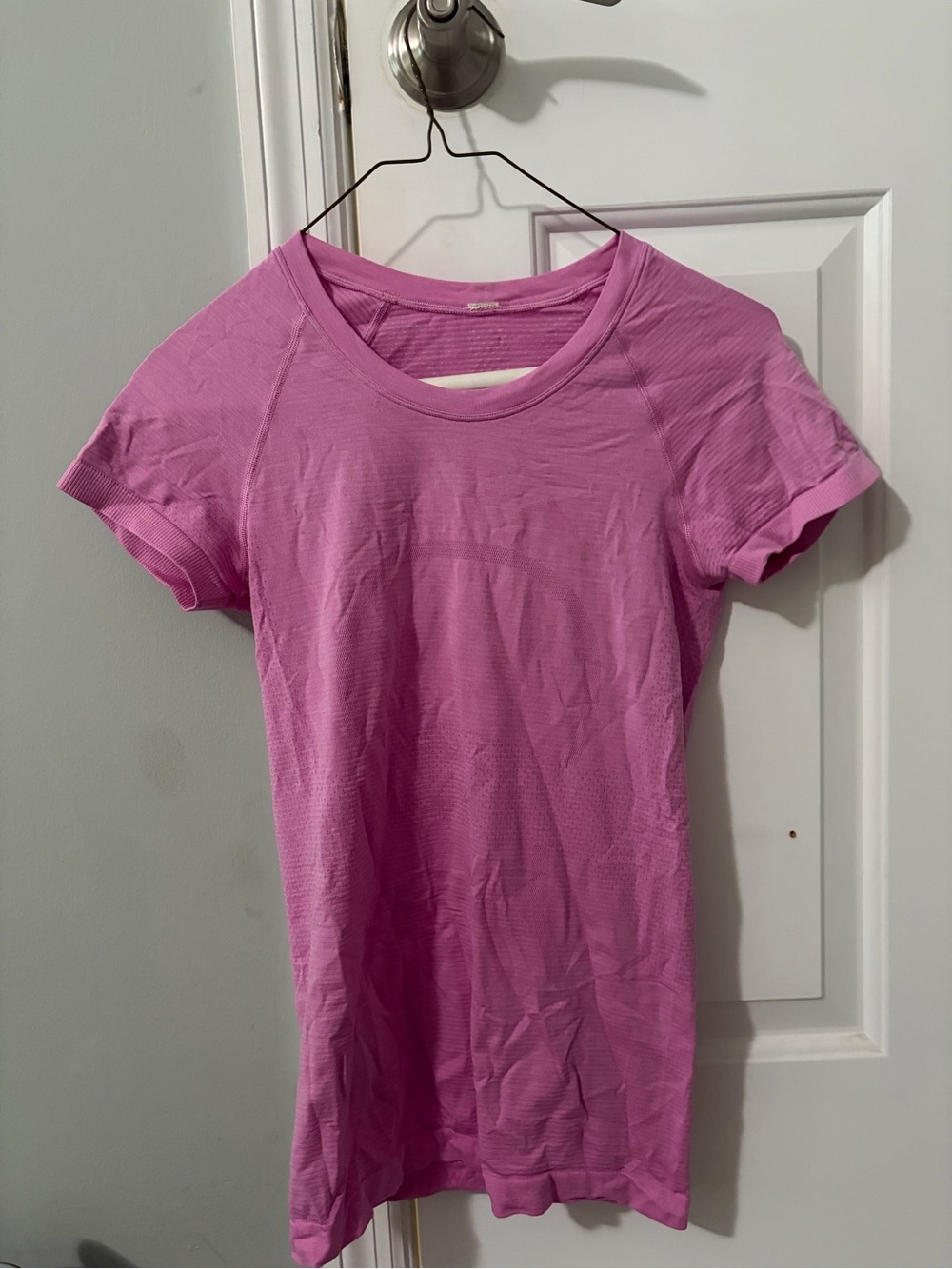 RARE lululemon pink short-sleeve swiftly tech